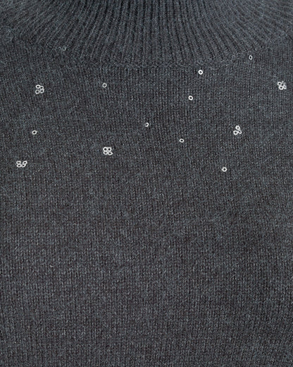 Draper James Grey Snowflake Sweater