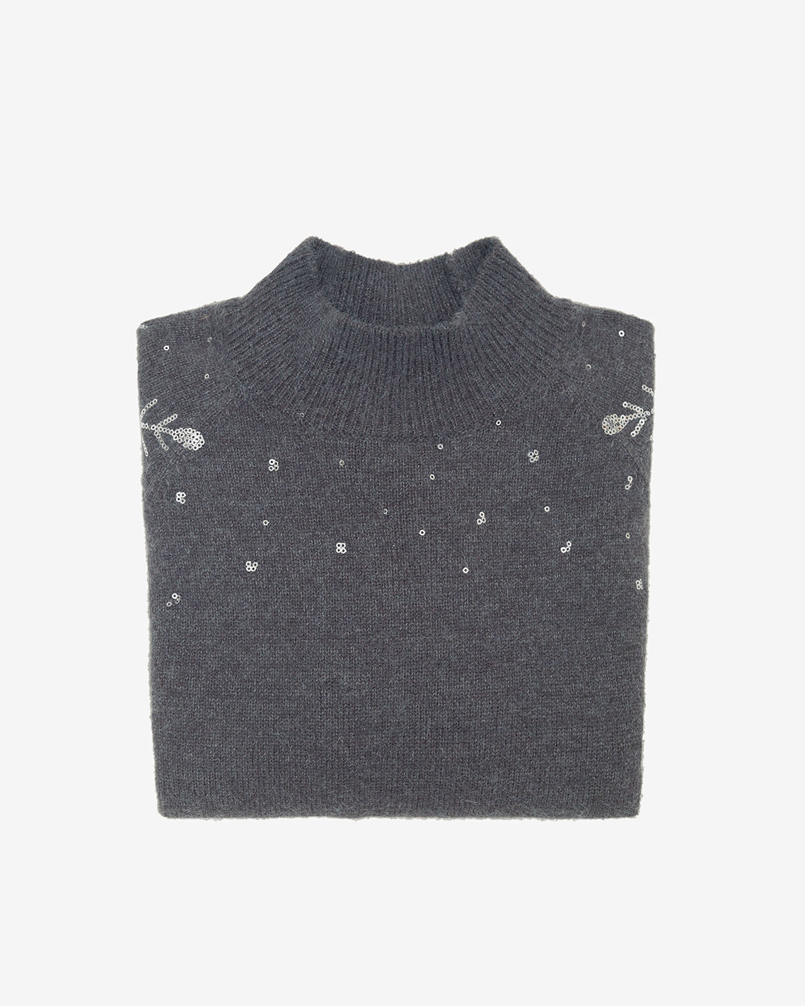 Draper James Grey Snowflake Sweater