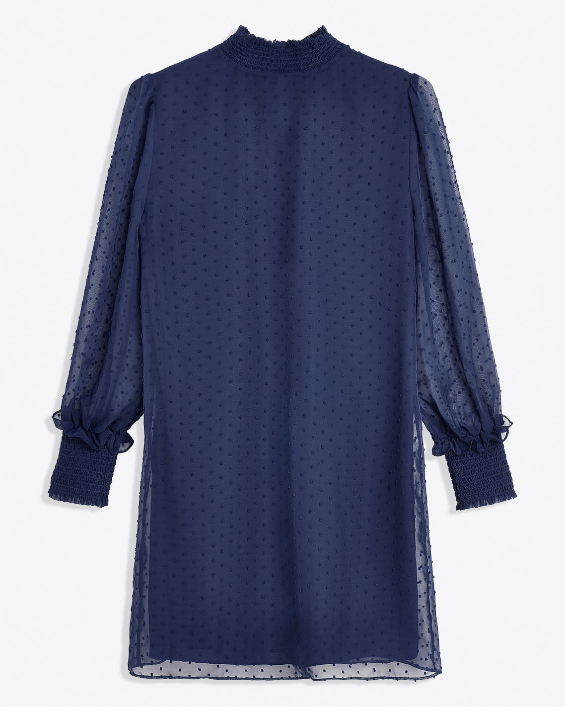 Draper James Nassau Navy Lindsay Long Sleeve Mini Dress