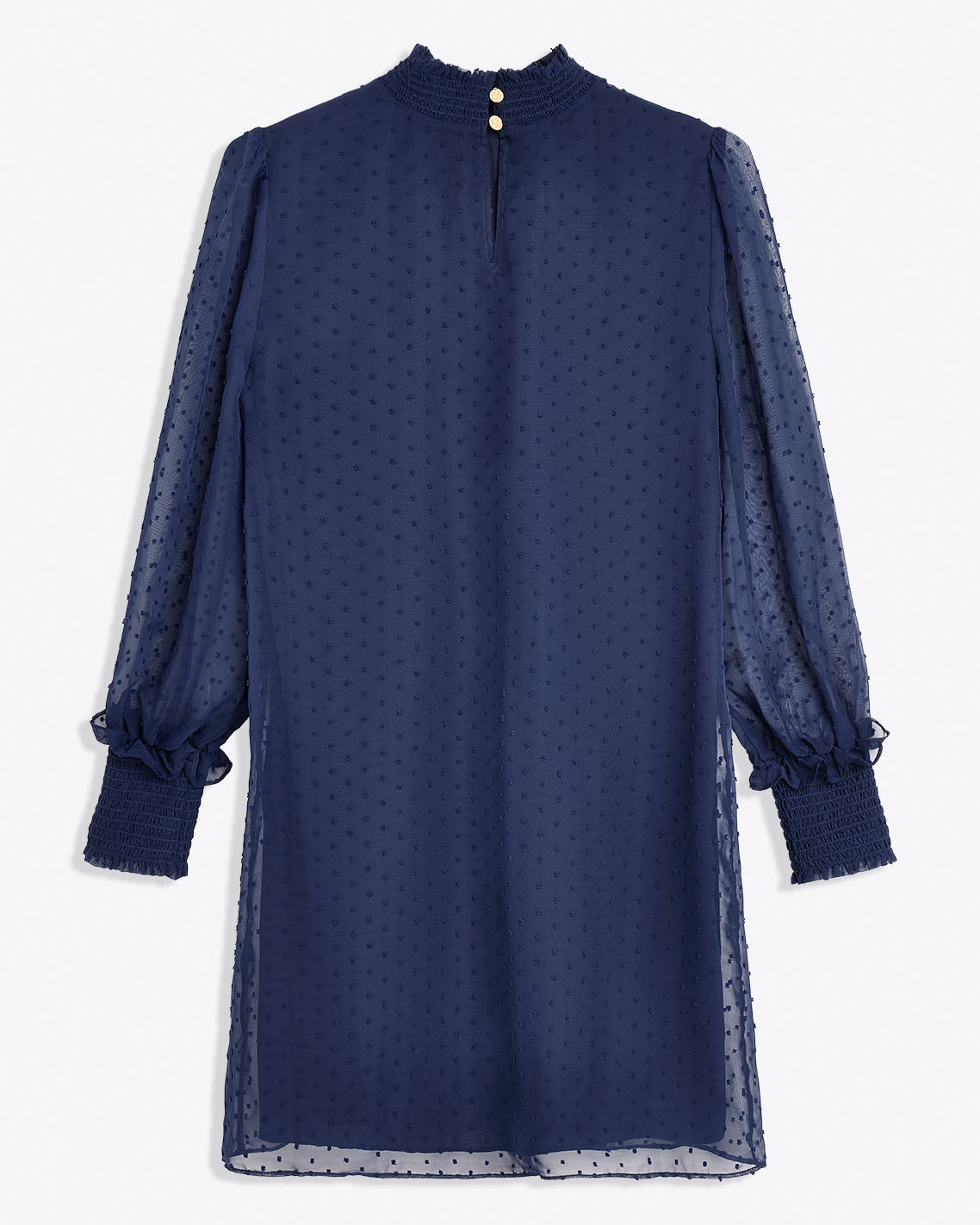 Draper James Nassau Navy Lindsay Long Sleeve Mini Dress