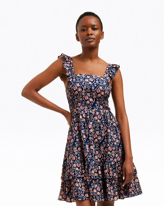 Draper James Twilight Vines Carrie Mini Dress in Twilight Vines