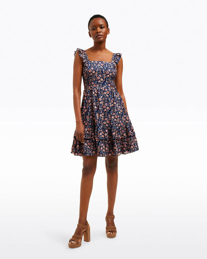 Draper James Twilight Vines Carrie Mini Dress in Twilight Vines