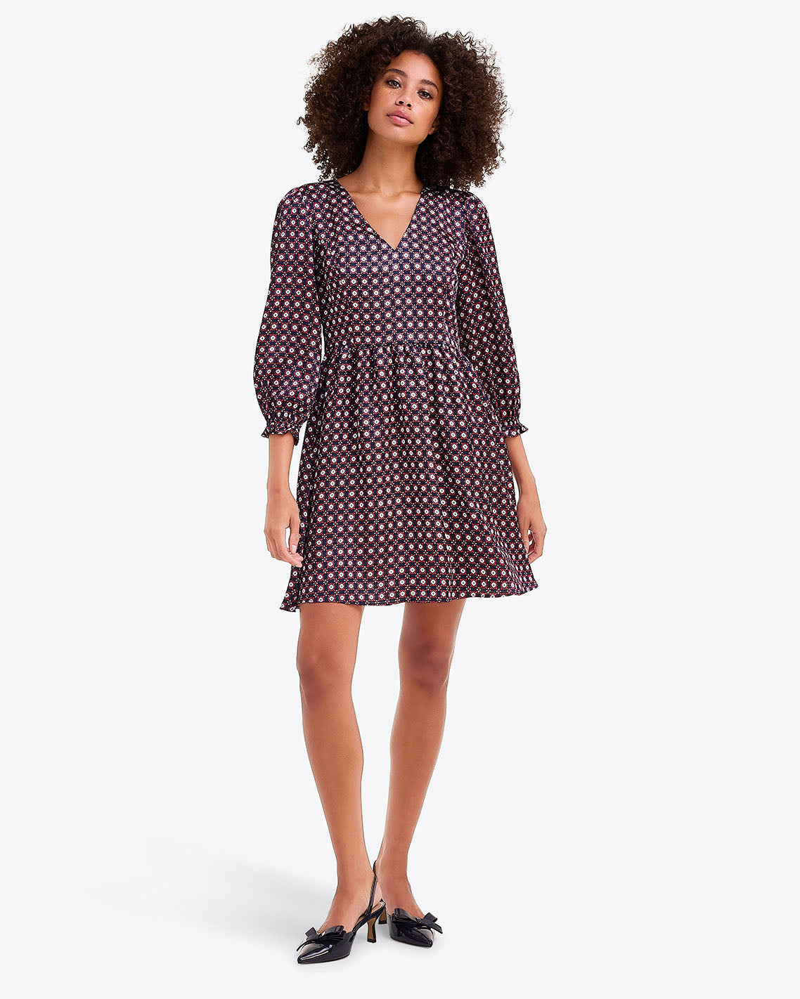 Draper James Nassau Navy Connie Long-Sleeve Dress – Classic