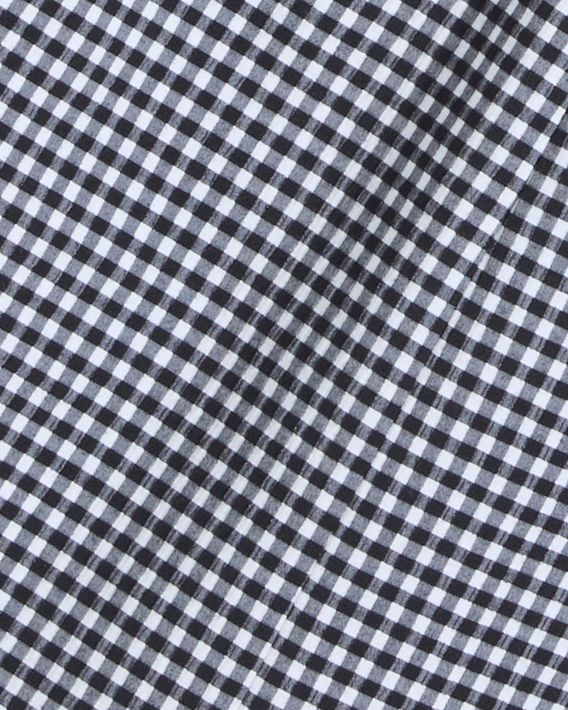 Draper James Black Gingham Sadie Belted Shift Dress in Textured Gingham