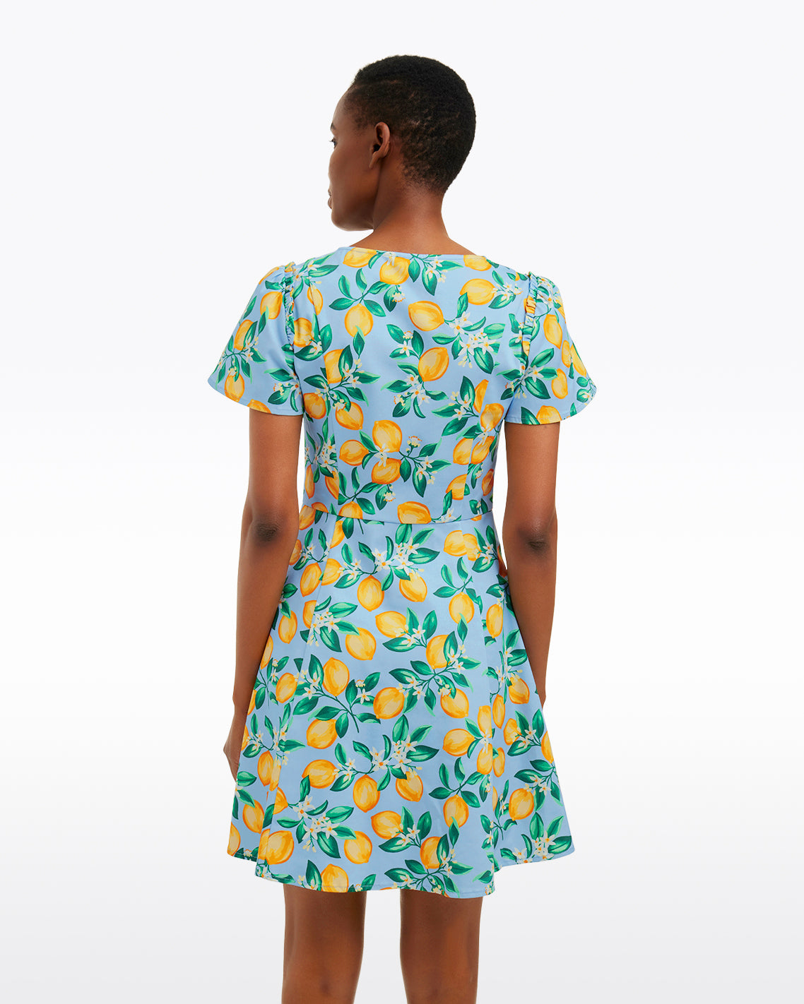 Draper James Lemon Blossom Mae Love Circle Dress in Lemon Blossom