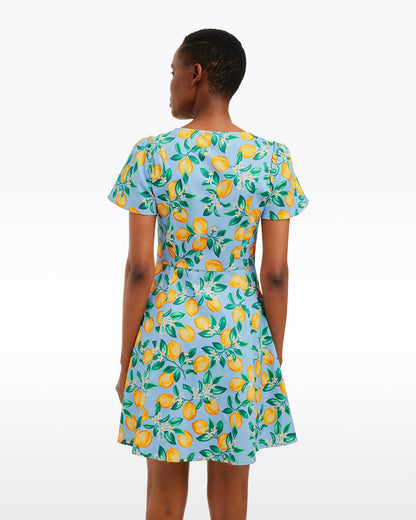 Draper James Lemon Blossom Mae Love Circle Dress in Lemon Blossom