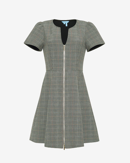 Draper James Glen Plaid Mae Love Circle Dress