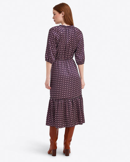 Draper James Nassau Navy Martina Midi Dress | Women's Midi Dresses by Draper James