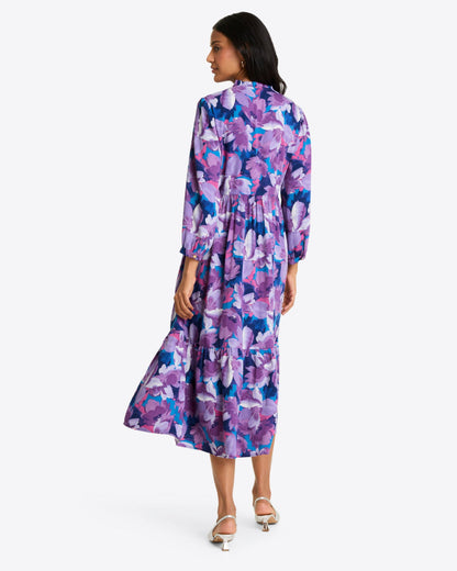 Draper James Purple Katie Midi Dress | Women's Casual Dresses
