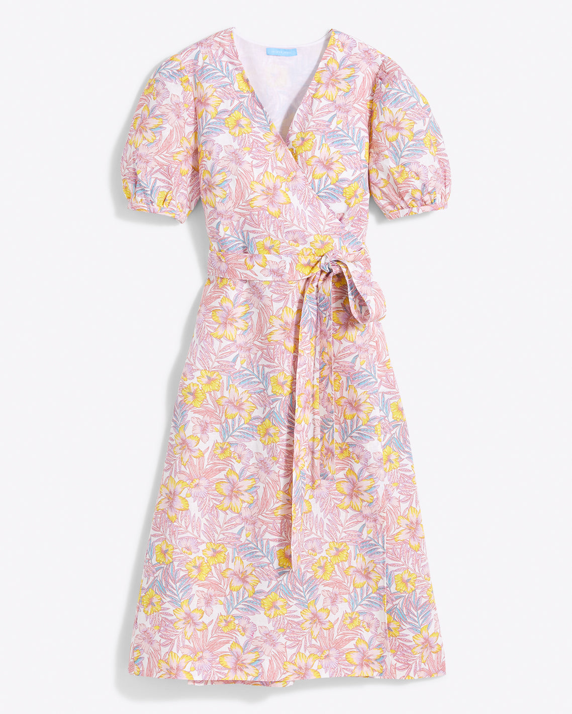 Draper James Lily Floral Rhonda Wrap Dress in Lily Floral