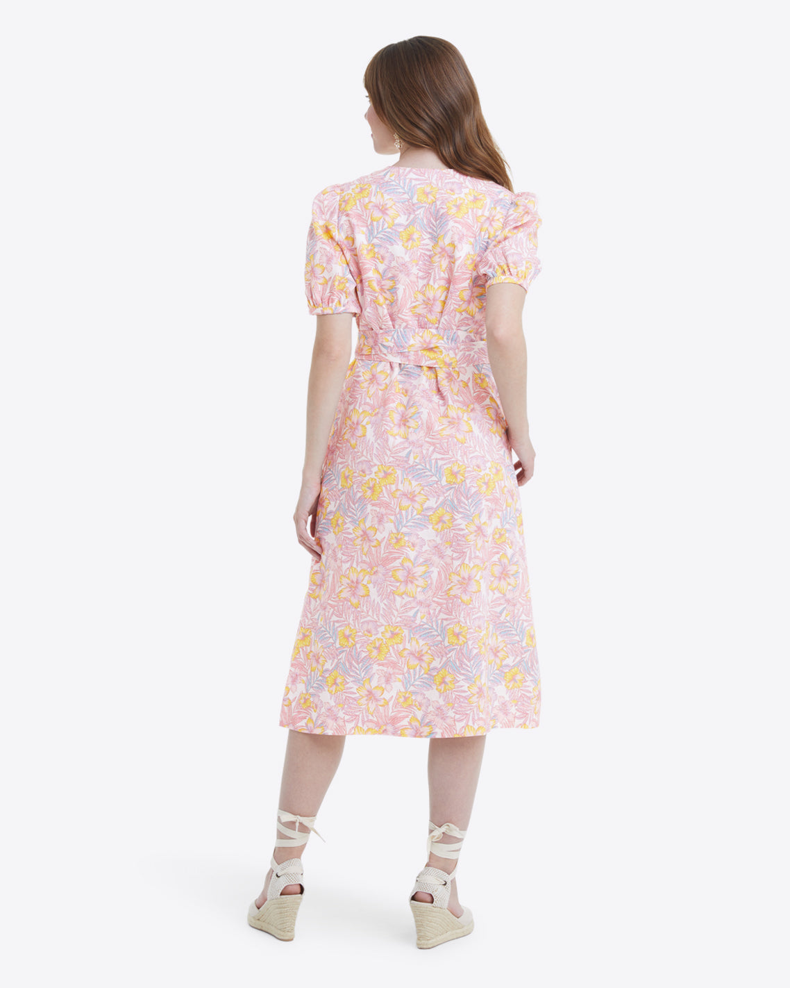 Draper James Lily Floral Rhonda Wrap Dress in Lily Floral