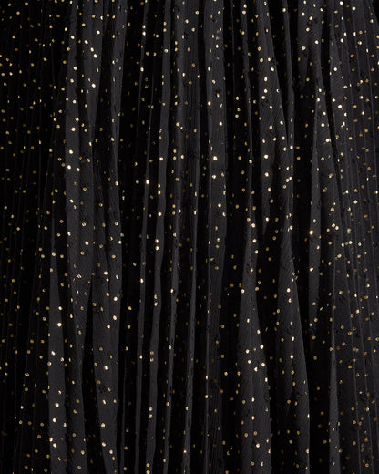 Draper James Foil Dot Maybelle Belted Midi Dress in Foil Dot