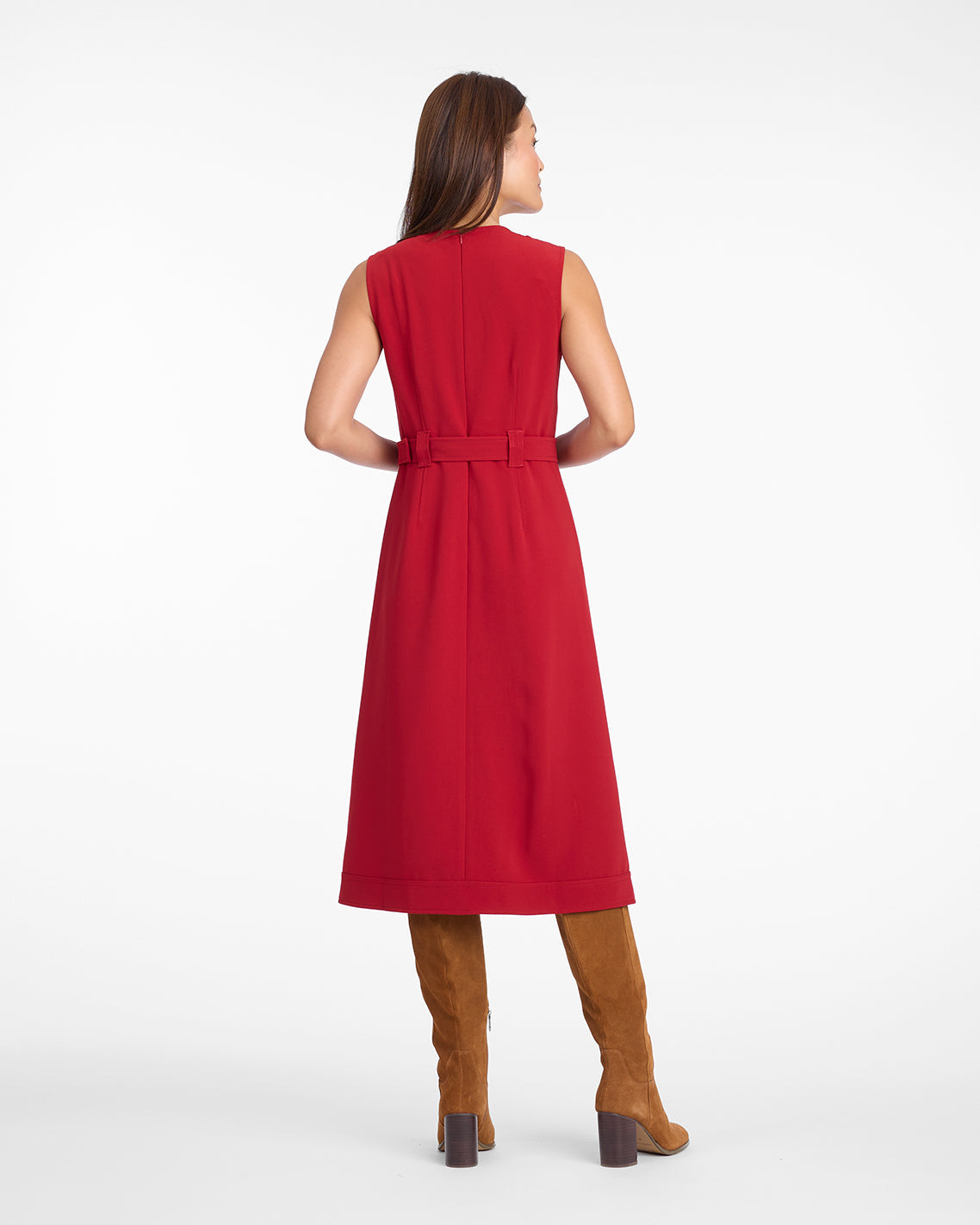 Draper James Red Juno Sleeveless Utility Dress in Red