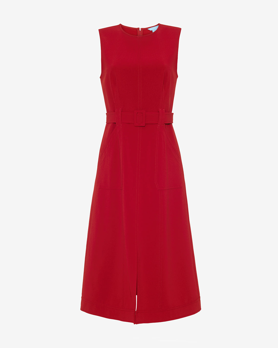 Draper James Red Juno Sleeveless Utility Dress in Red
