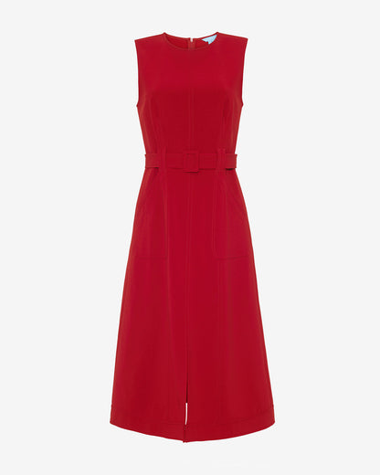 Draper James Red Juno Sleeveless Utility Dress in Red