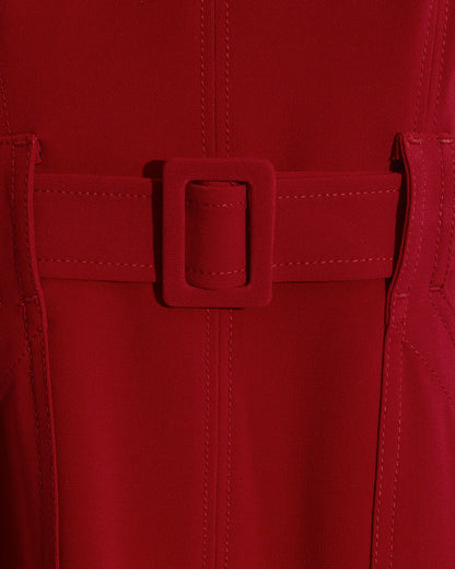 Draper James Red Juno Sleeveless Utility Dress in Red