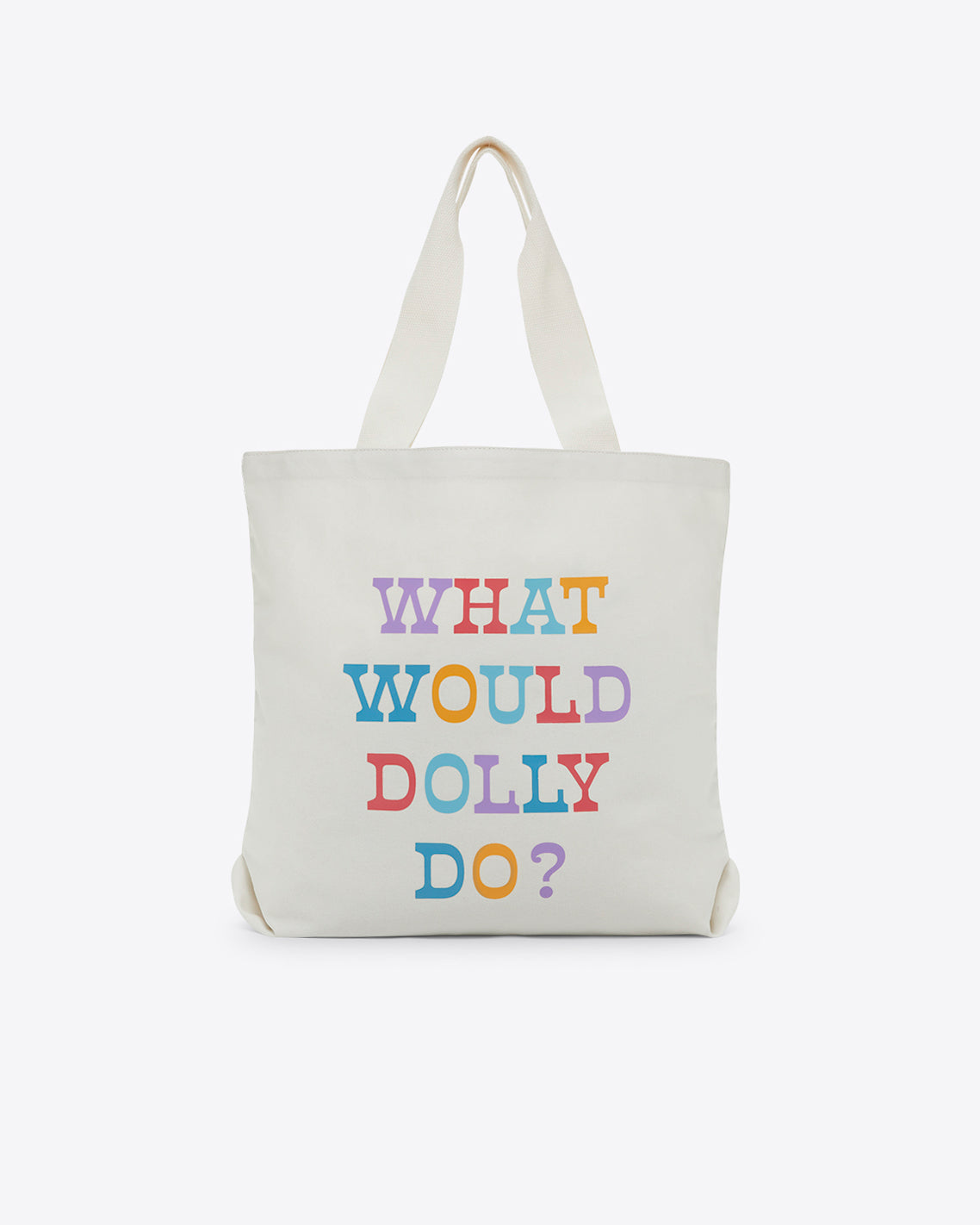 Draper James White WWDD Canvas Tote