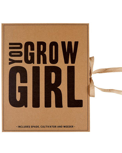 Draper James Brown You Grow Girl Garden Tools Book Box