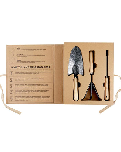 Draper James Brown You Grow Girl Garden Tools Book Box