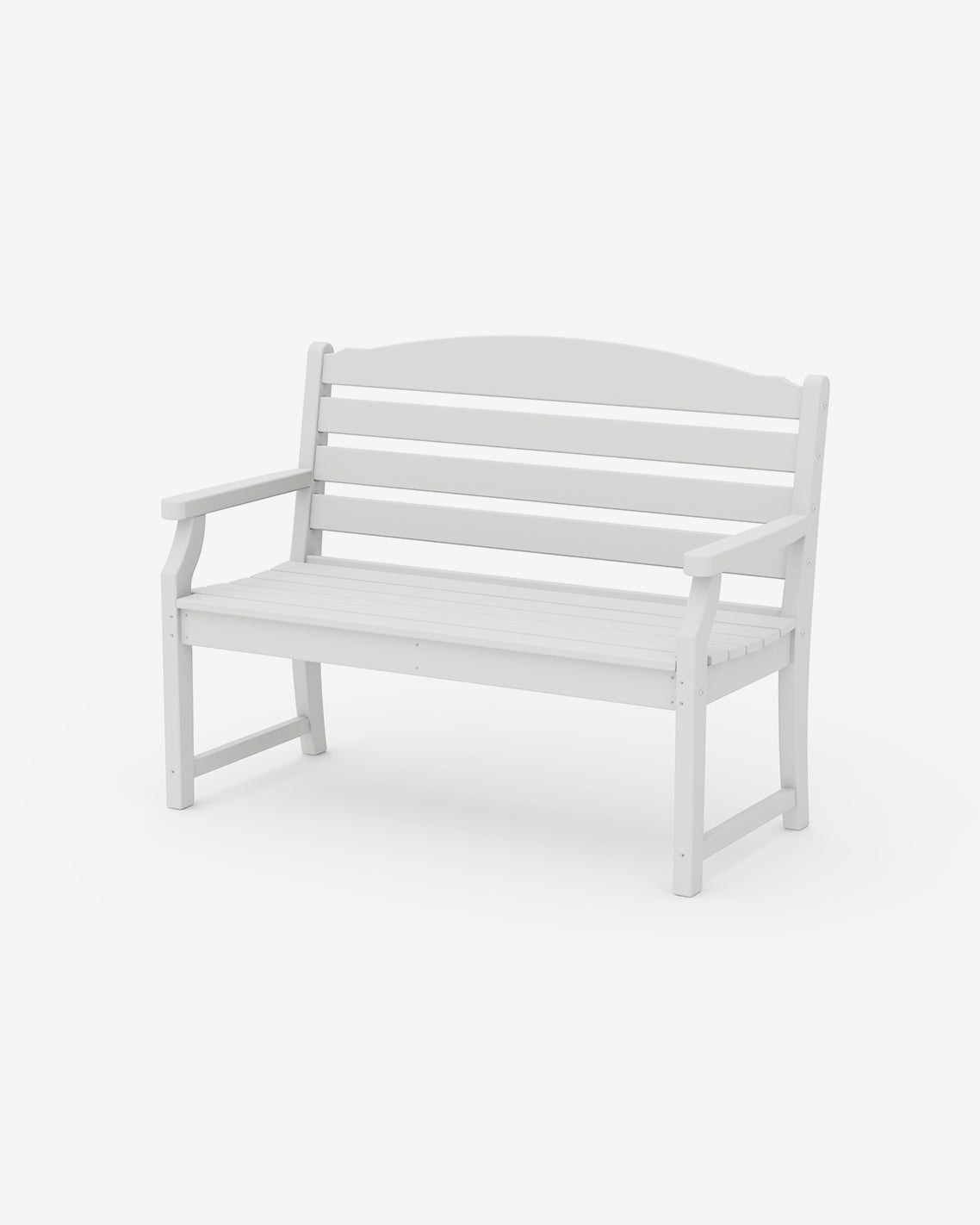 Draper James White Savannah 48" Bench in Natural