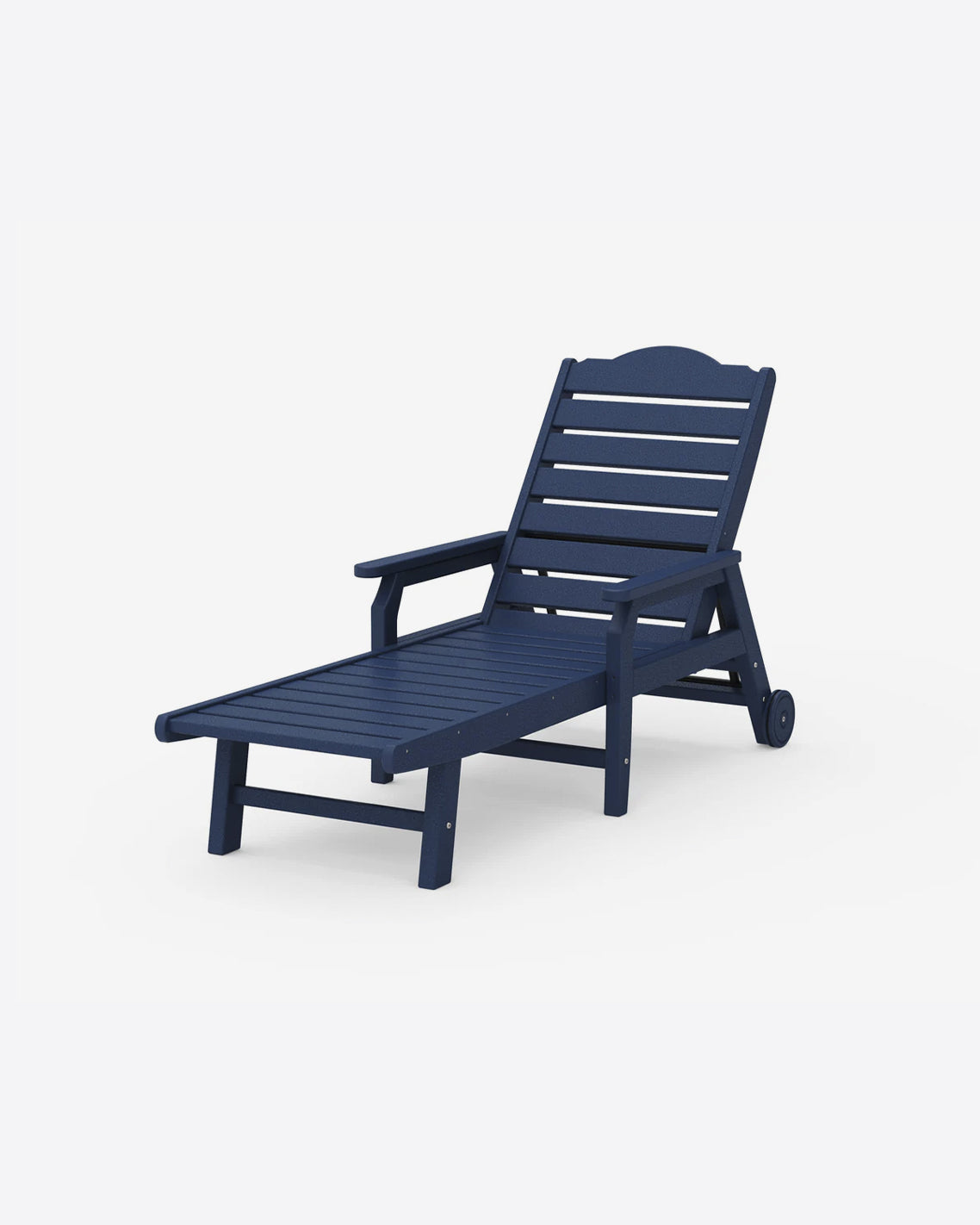 Draper James Navy Savannah Chaise with Arms & Wheels in Sage