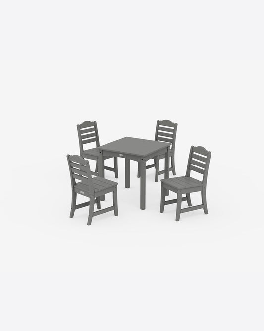 Draper James Slate Grey Savannah Kids 5-Piece Dining Set in Navy