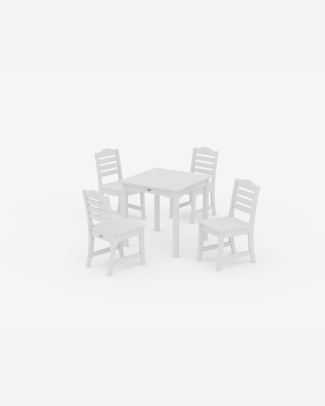 Draper James White Savannah Kids 5-Piece Dining Set in White
