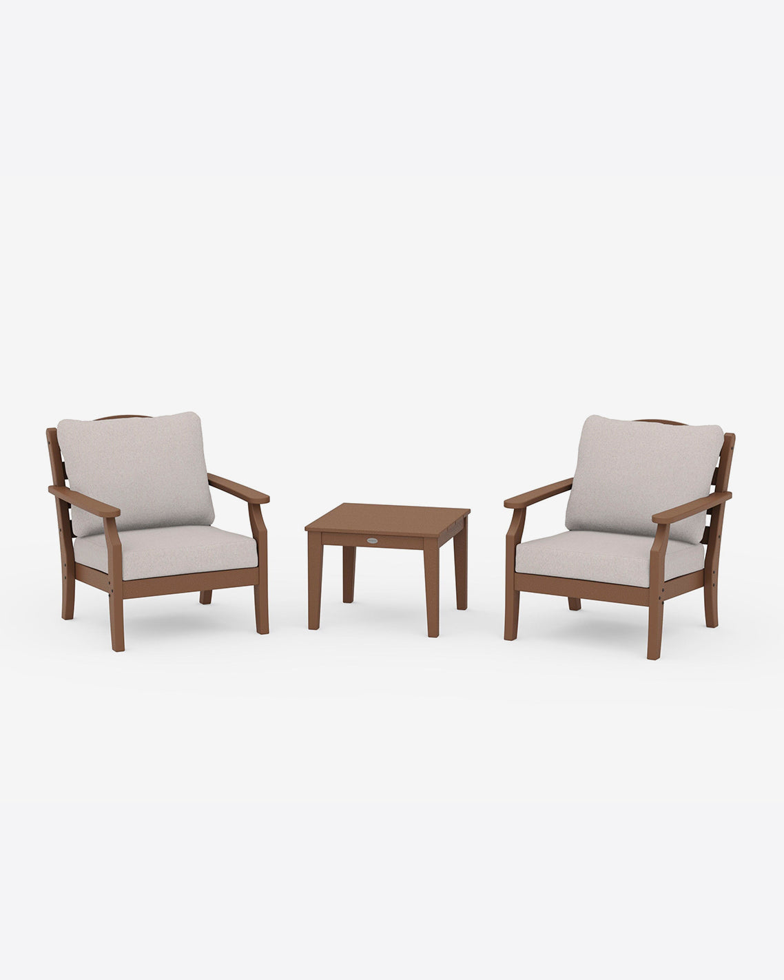 Draper James Teak Savannah 3-Piece Deep Seating Set in Sage
