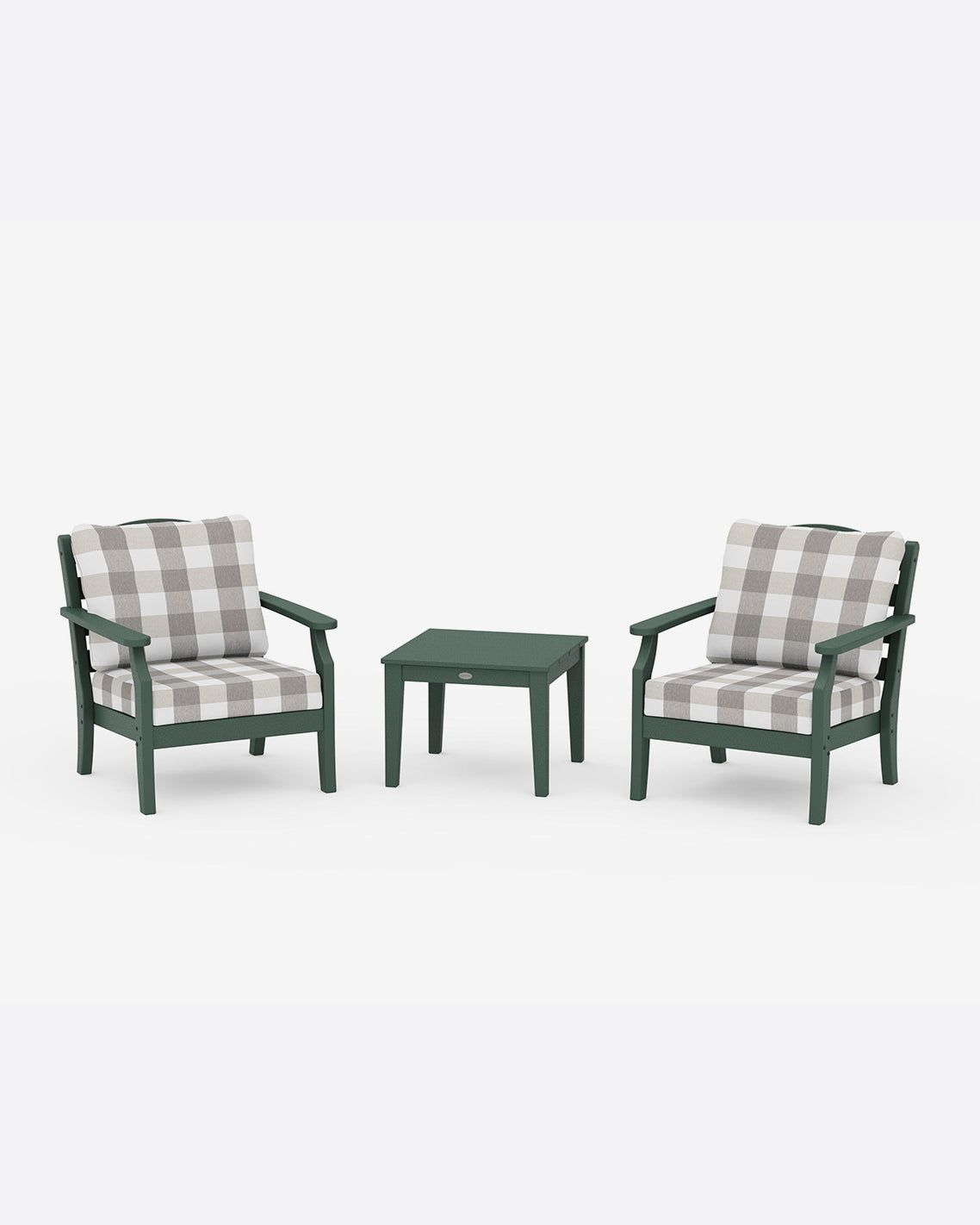 Draper James Forest Savannah 3-Piece Seating Set – Buffalo Plaid Red
