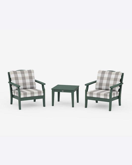 Draper James Forest Savannah 3-Piece Seating Set – Buffalo Plaid Red