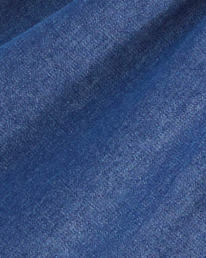 Draper James Medium Wash Lynn Long Sleeve Top in Chambray