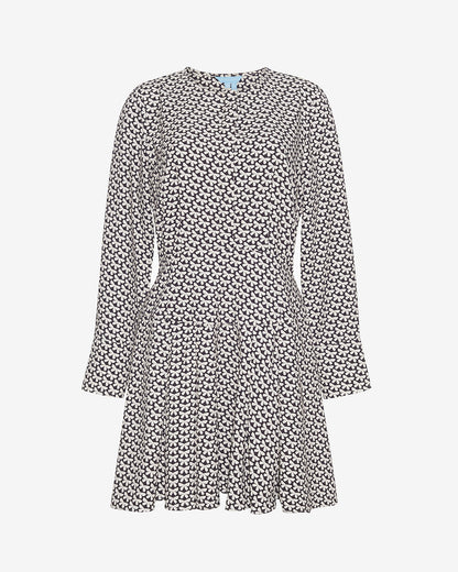 Draper James Black Multi Lawson Mini Dress in Butterfly Bow