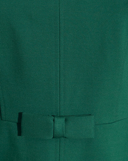 Draper James Evergreen Ponte Long-Sleeve Sadie Shift Dress in Evergreen