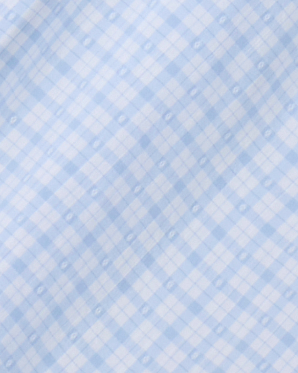 Draper James Blue Gingham Tie Waist Romper in Cotton Dobby Rompers