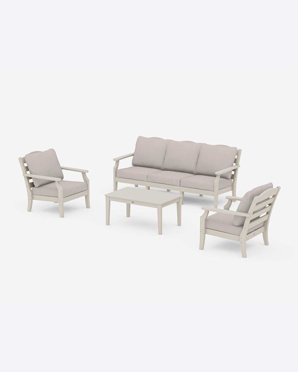 Draper James Sand Savannah 4-Piece Deep Seating Set with Sofa – Original