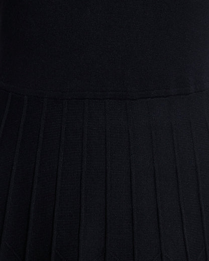 Draper James Black Collared Midi Dress